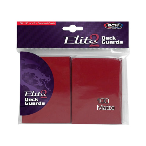 BCW - Deck Guard - Elite2 Sleeves - Red