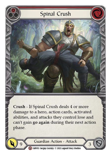 その他 Spinal Crush foil FLESH AND BLOOD FAB Spinal Crush - History Pack 1 - Flesh & Blood TCG - FaB Foundry