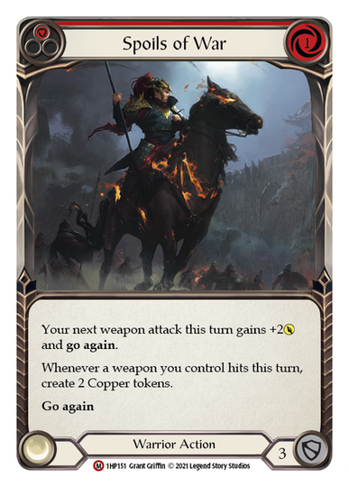 Flesh and Blood Spoils of War 1st CRU 3枚 Spoils of War - History Pack 1 - Flesh & Blood TCG - FaB Foundry