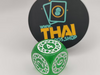 Green Runechant Dice - 20mm