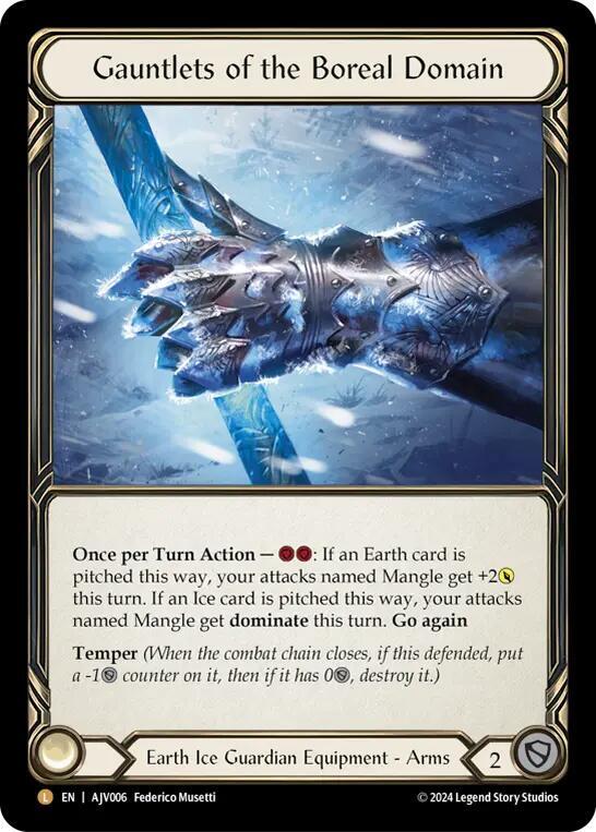 Gauntlets of Boreal Domain (Rainbow Foil)