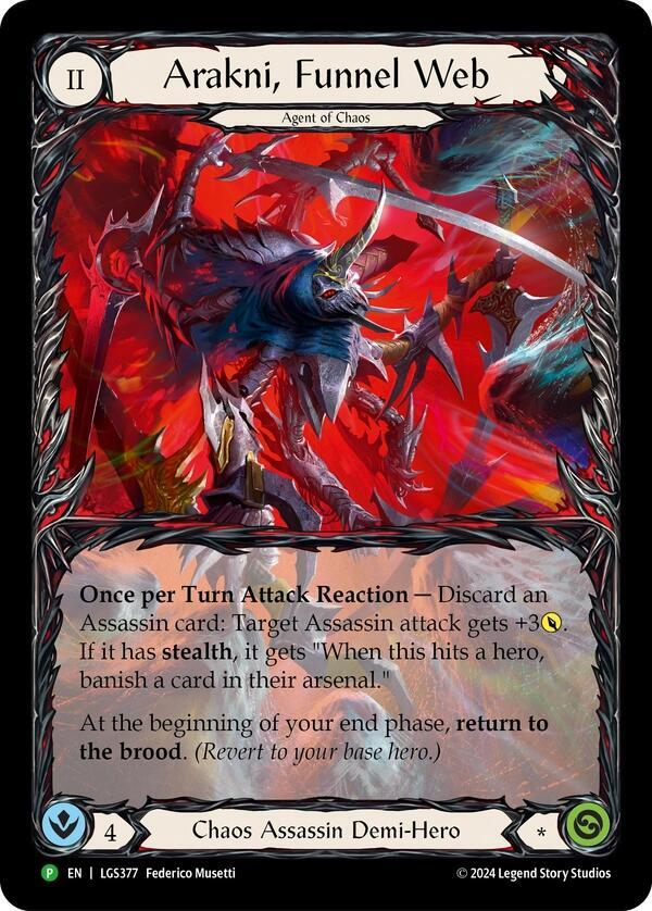 Arakni, Funnel Web (Promo)