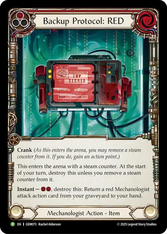 Backup Protocol: RED (GEM Pack 3)