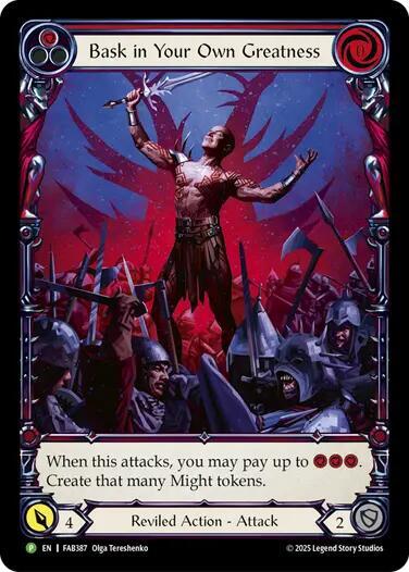 Bask in Your Own Greatness (Red) (Promo)