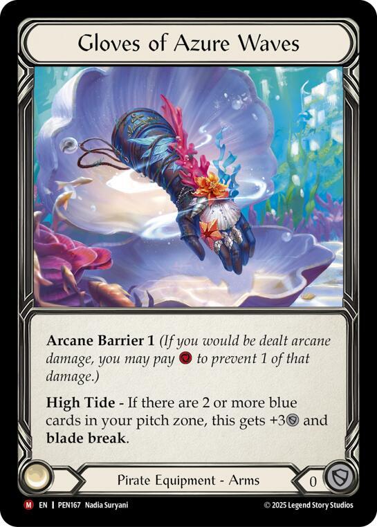 Gloves of Azure Waves (Cold Foil)