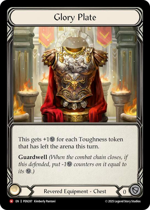 Glory Plate (Cold Foil) - Compendium of Rathe - Flesh & Blood TCG