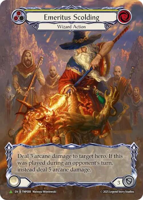 Emeritus Scolding (Yellow) (Tournament Pack)