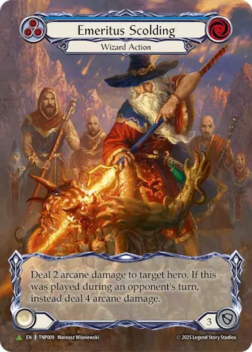 Emeritus Scolding (Blue) (Tournament Pack)
