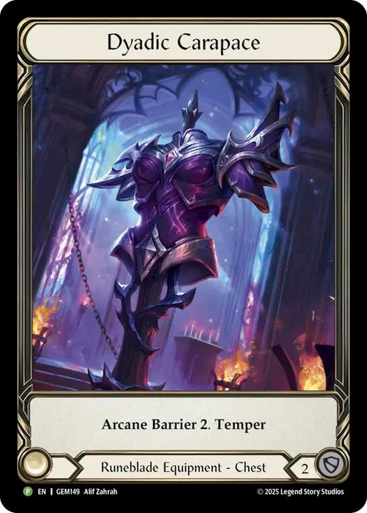 双対の外殻Dyadic Carapace PCG鑑定品 Dyadic Carapace (GEM Pack 5) - Flesh & Blood TCG – FaB Foundry