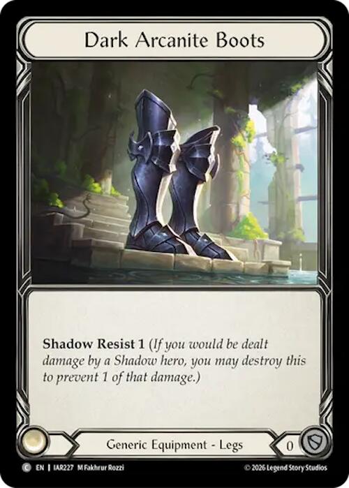 Dark Arcanite Boots (Cold Foil)
