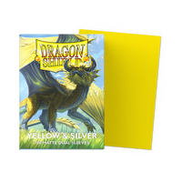 Dragon Shield - Dual Matte Sleeves - Yellow & Silver
