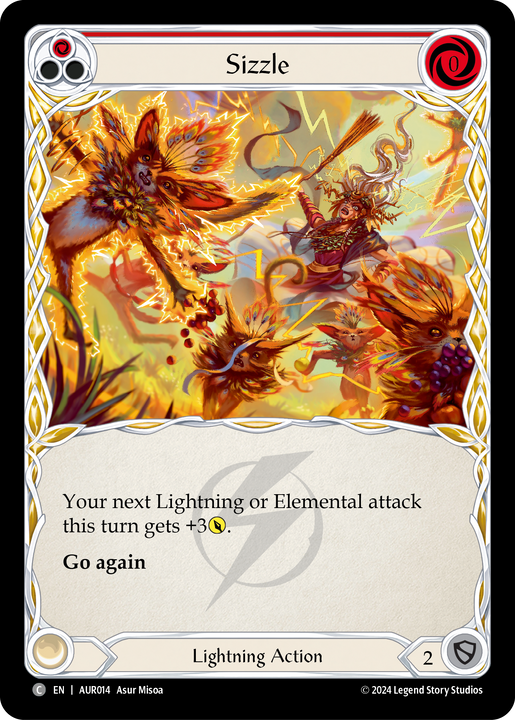Sizzle (Red) - 1st Strike - Flesh & Blood TCG - FaB Foundry