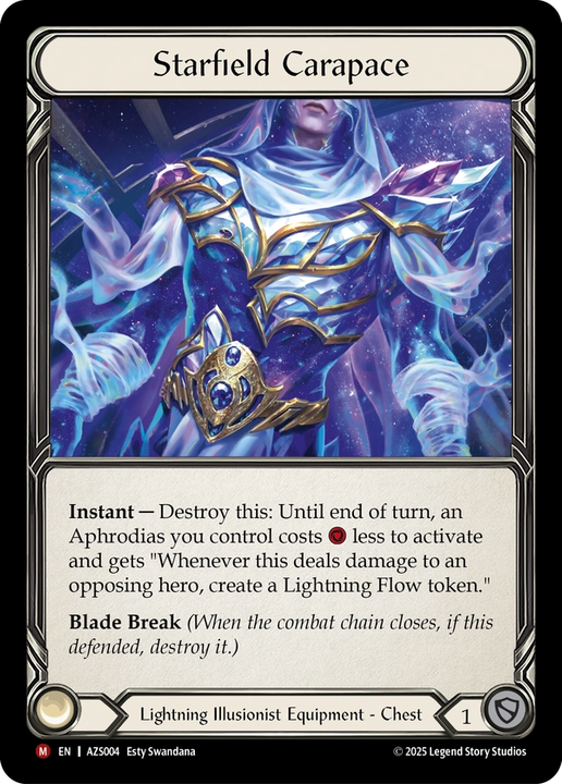 Starfield Carapace (Cold Foil) - Omens of the Third Age - Flesh