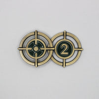 Aim | Shoot Twice Metal Token on