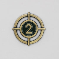 Aim | Shoot Twice Metal Token on