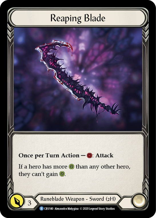 Reaping Blade (1st Ed) - Cold Foil