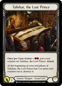 Talishar, the Lost Prince (1st Ed) - Cold Foil
