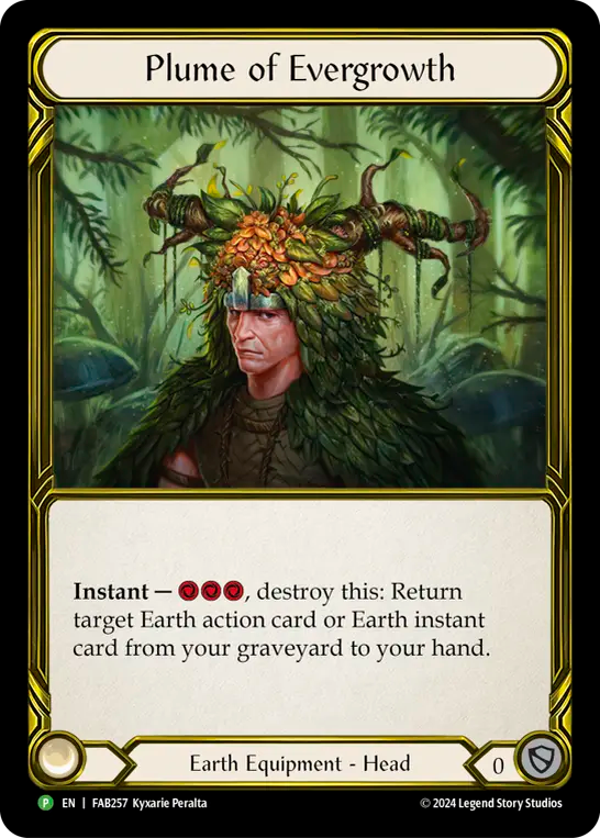 Plume of Evergrowth (Gold Foil)