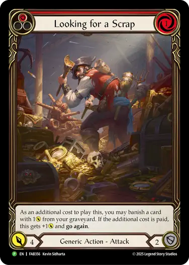Looking for a Scrap プロモ flesh and blood Looking for a Scrap - (Promo) - Flesh & Blood TCG – FaB Foundry