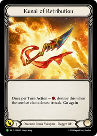 Once per Turn Action — {r}, destroy this when the combat chain closes: Attack. Go again