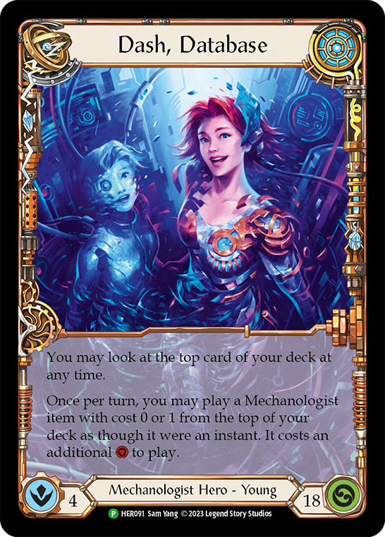その他 Dash, Database (Cold Foil) Dash, Database (Promo) - Flesh & Blood TCG - FaB Foundry