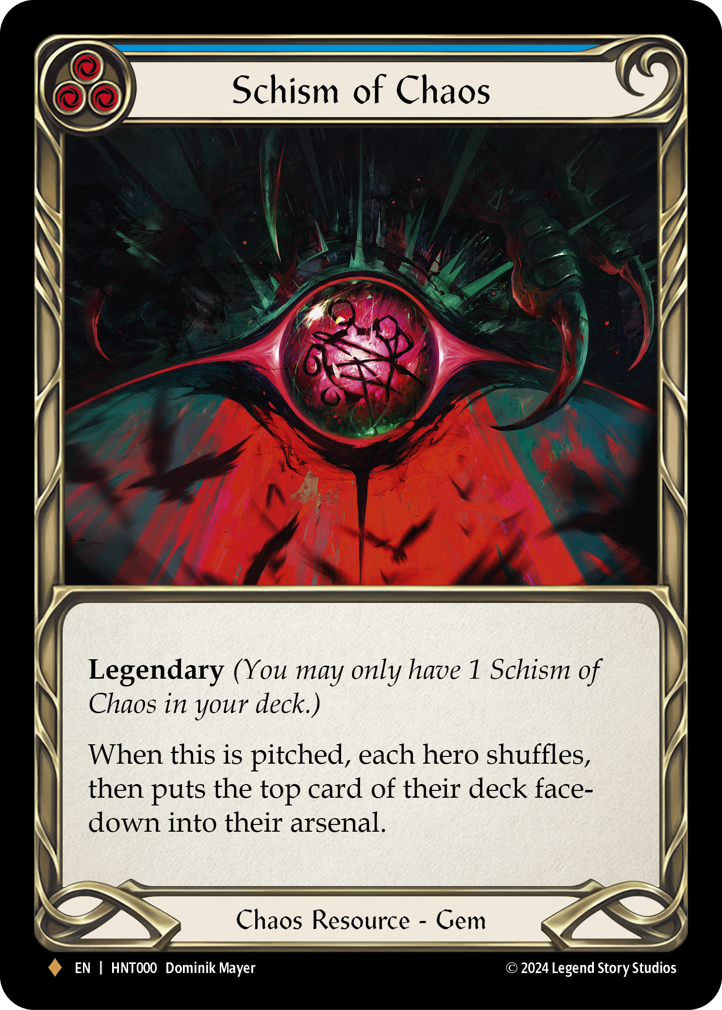 FAB 英語版 混沌の分裂 Schism of Chaos CF Schism of Chaos - The Hunted - Flesh & Blood TCG - FaB Foundry