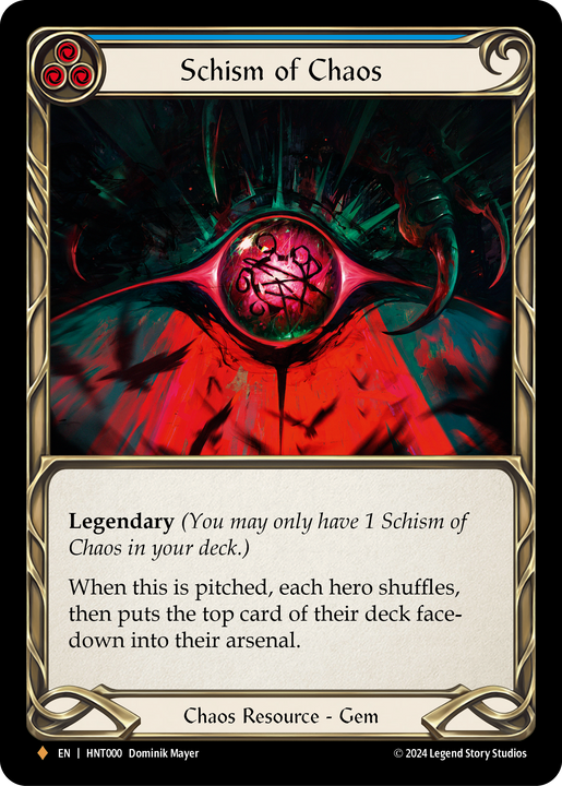 FAB　英語版　混沌の分裂　Schism of Chaos　CF Schism of Chaos - The Hunted - Flesh & Blood TCG - FaB Foundry