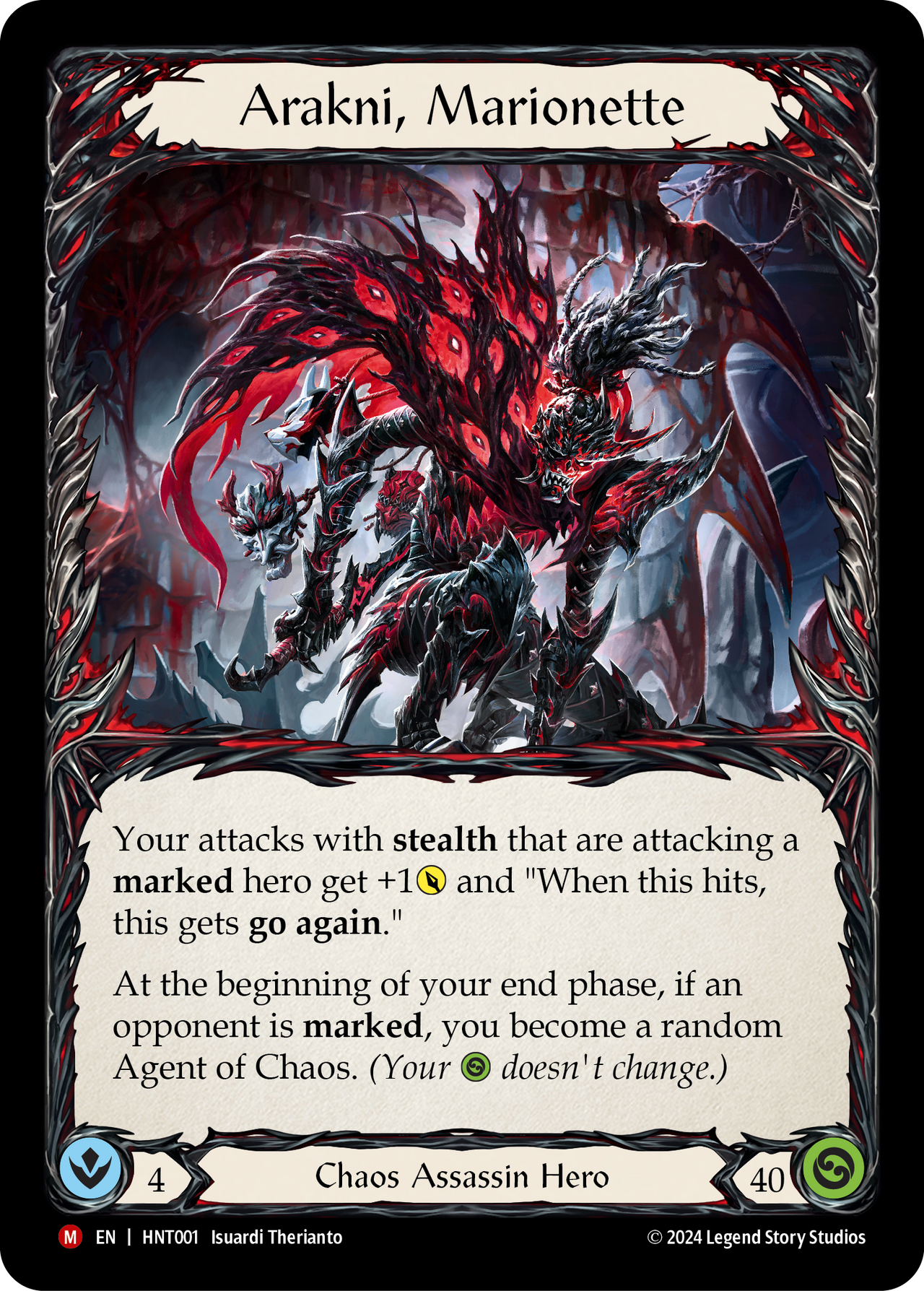 Arakni, Marionette - The Hunted - Flesh & Blood TCG - FaB Foundry Arakni, Marionette - The Hunted - Flesh & Blood TCG - FaB Foundry