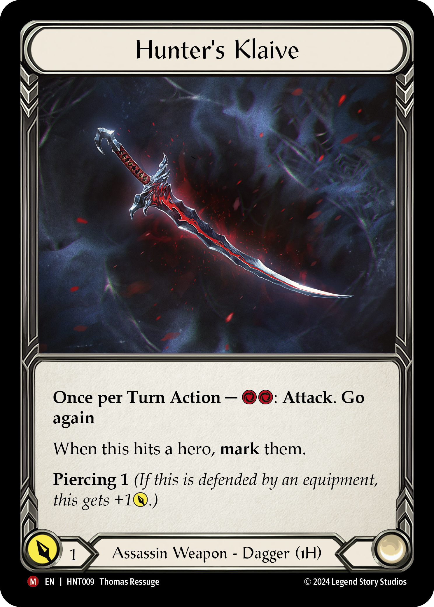 Hunter's Klaive - The Hunted - Flesh & Blood TCG - FaB Foundry