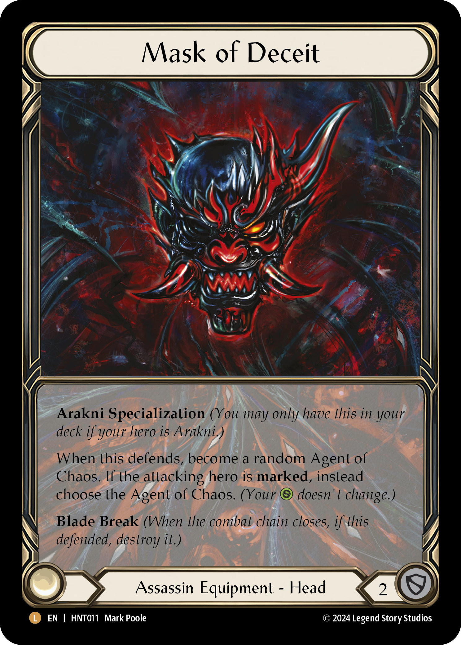 Mask of Deceit / 欺瞞の仮面 FAB アーティストプルーフ Mask of Mask of Deceit / 欺瞞の仮面 FAB アーティストプルーフ Mask of