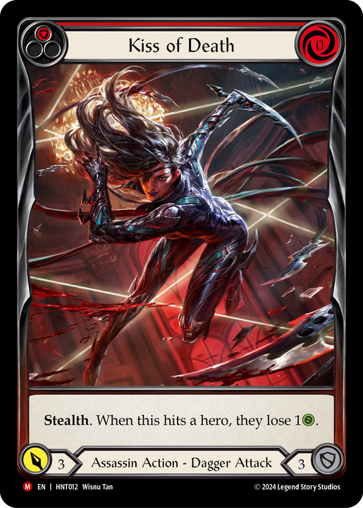 flesh and blood 死の接触 CF Kiss of Death - The Hunted - Flesh & Blood TCG - FaB Foundry