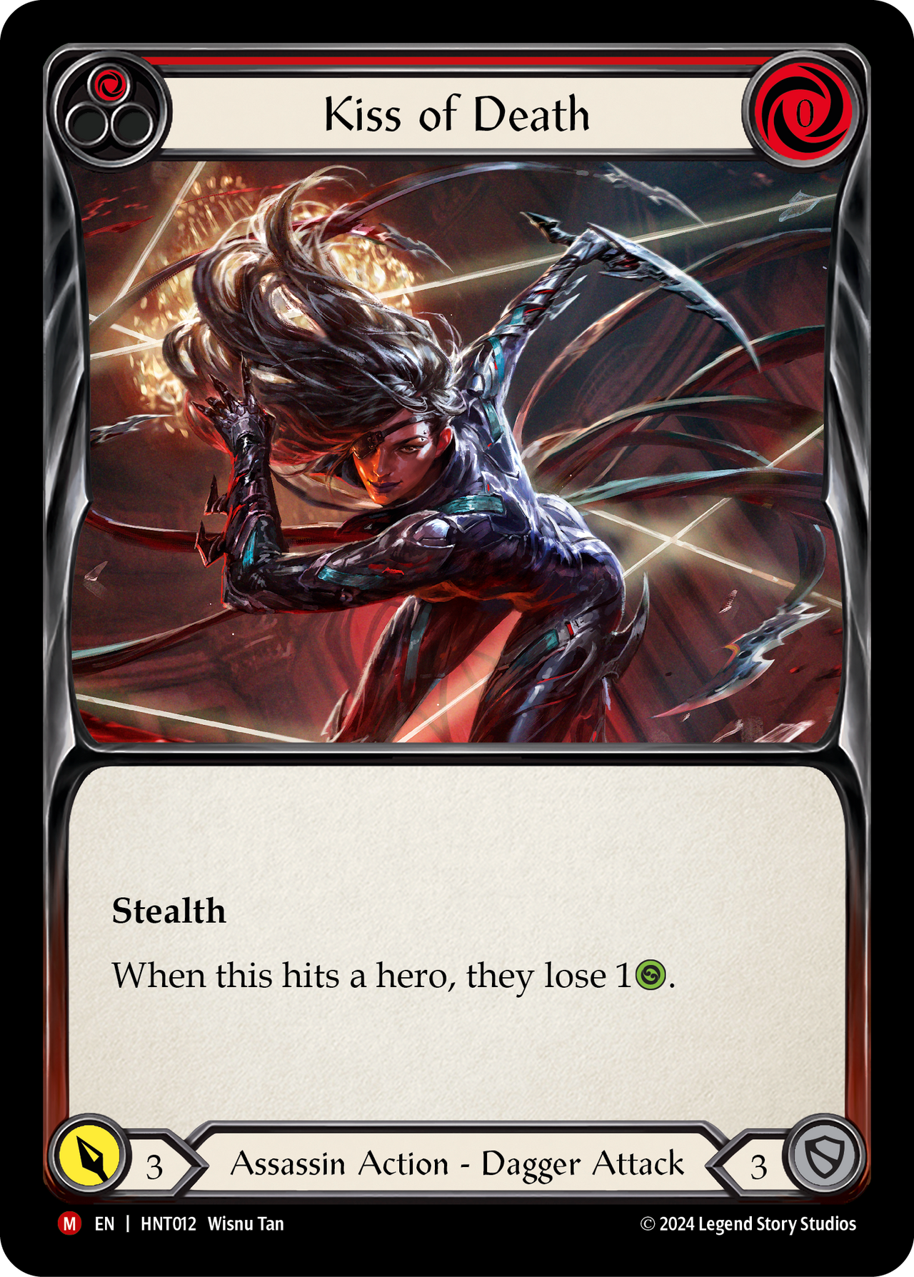 Kiss of Death - The Hunted - Flesh & Blood TCG - FaB Foundry Kiss of Death - The Hunted - Flesh & Blood TCG - FaB Foundry