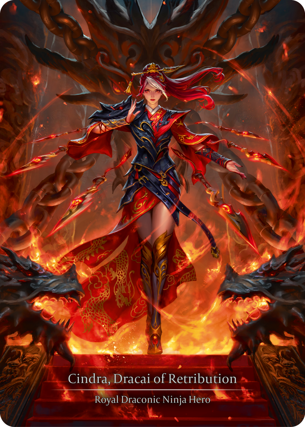 Cindra, Dracai of Retribution - The Hunted - Flesh & Blood TCG Cindra, Dracai of Retribution - The Hunted - Flesh & Blood TCG