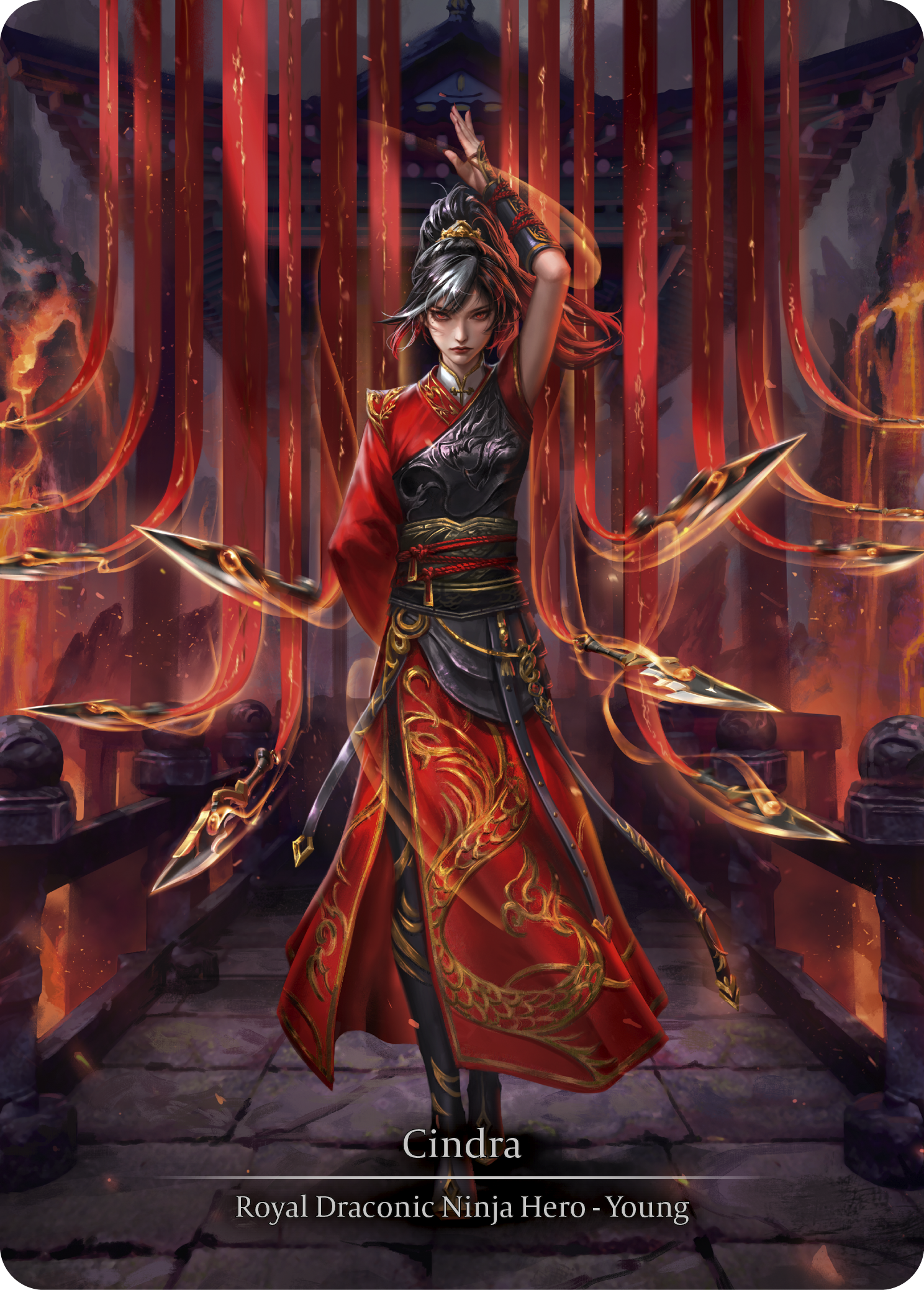 Cindra プレイマット flesh and blood fab Cindra, Dracai of Cindra プレイマット flesh and blood fab Cindra, Dracai of