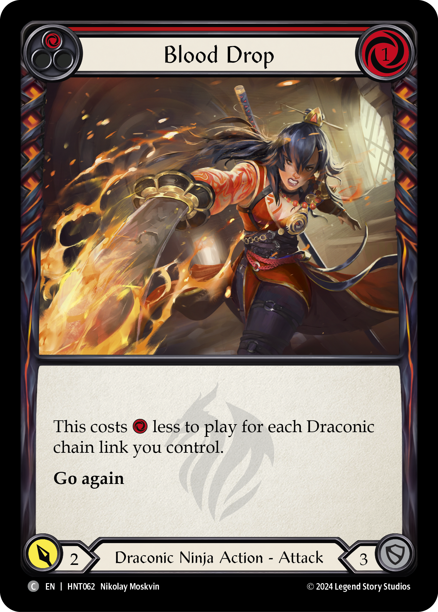 Blood Drop (Red) - The Hunted - Flesh & Blood TCG - FaB Foundry Blood Drop (Red) - The Hunted - Flesh & Blood TCG - FaB Foundry