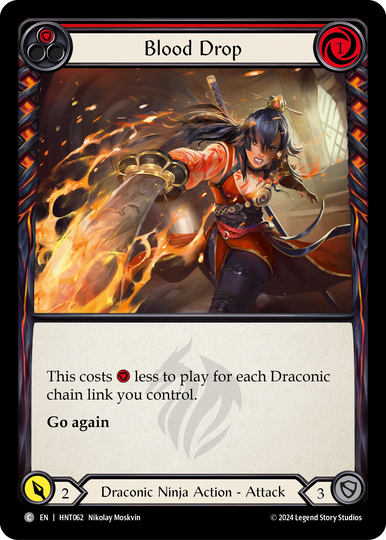 Blood Drop (Red) - The Hunted - Flesh & Blood TCG - FaB Foundry
