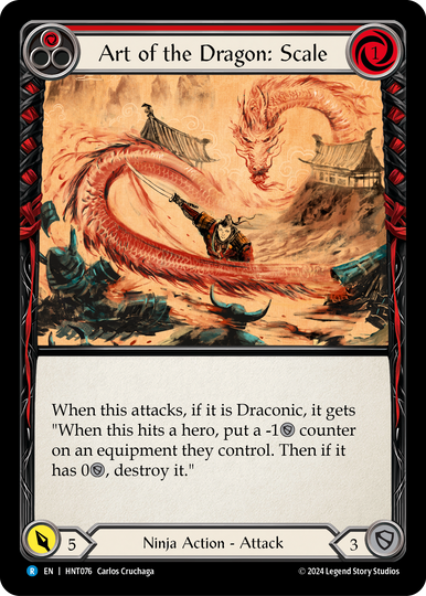 Art of the Dragon: Scale (Red) - The Hunted - Flesh & Blood TCG