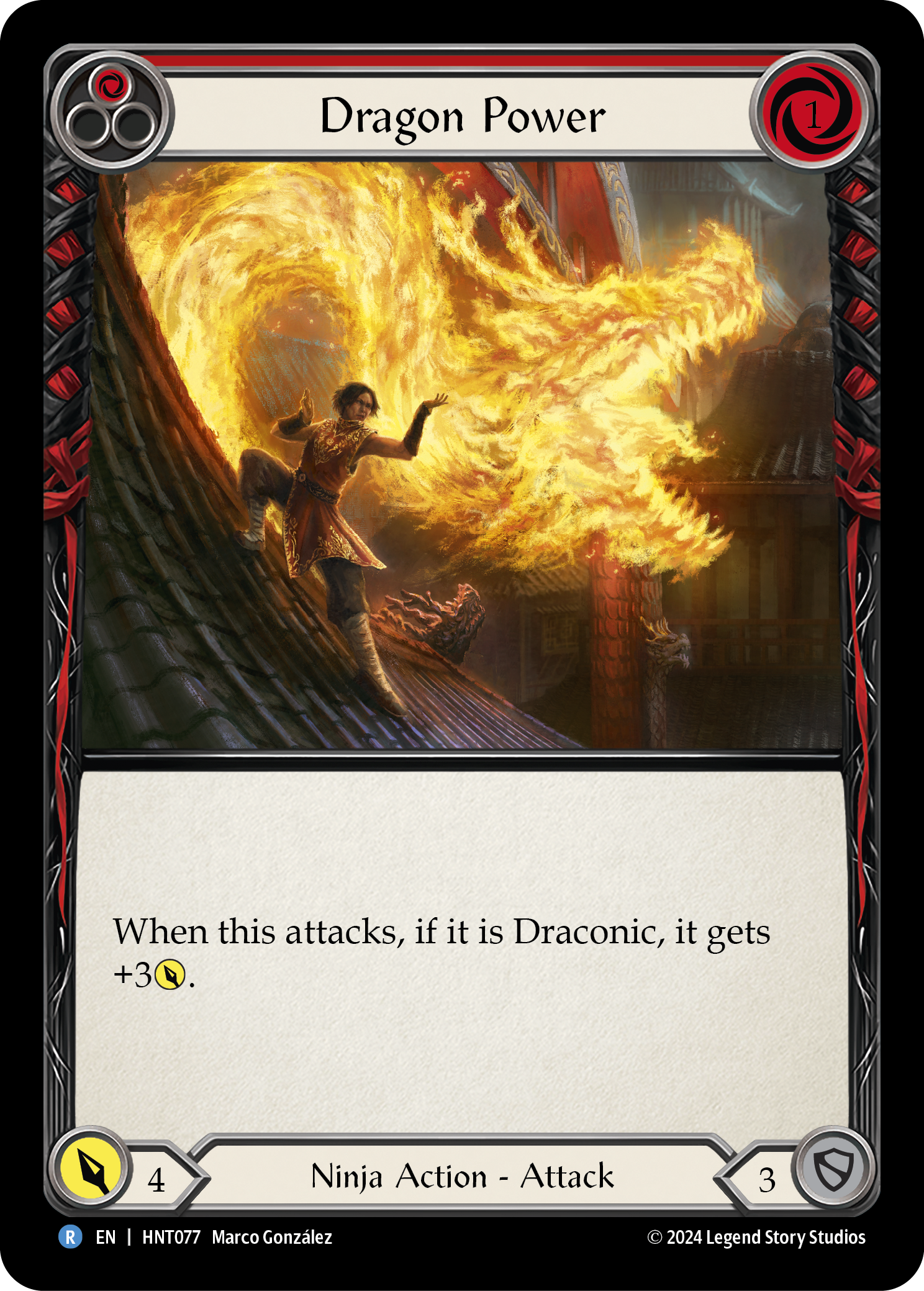 Dragon Power (Red) - The Hunted - Flesh & Blood TCG - FaB Foundry