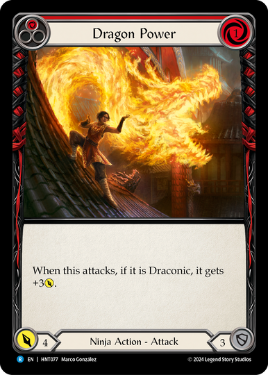 Dragon Power (Red) - The Hunted - Flesh & Blood TCG - FaB Foundry