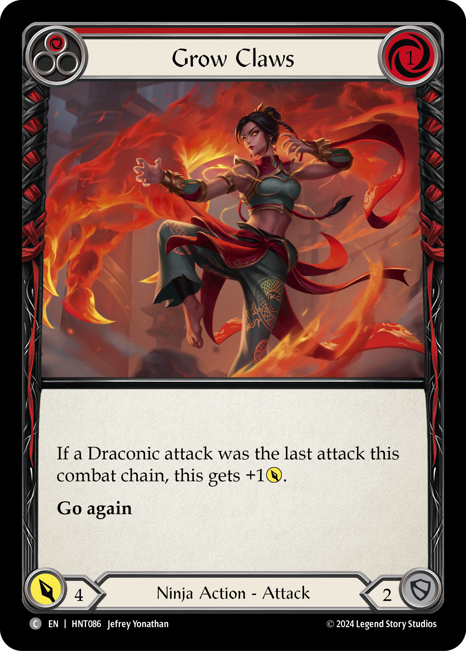 Grow Claws (Red) - The Hunted - Flesh & Blood TCG - FaB Foundry