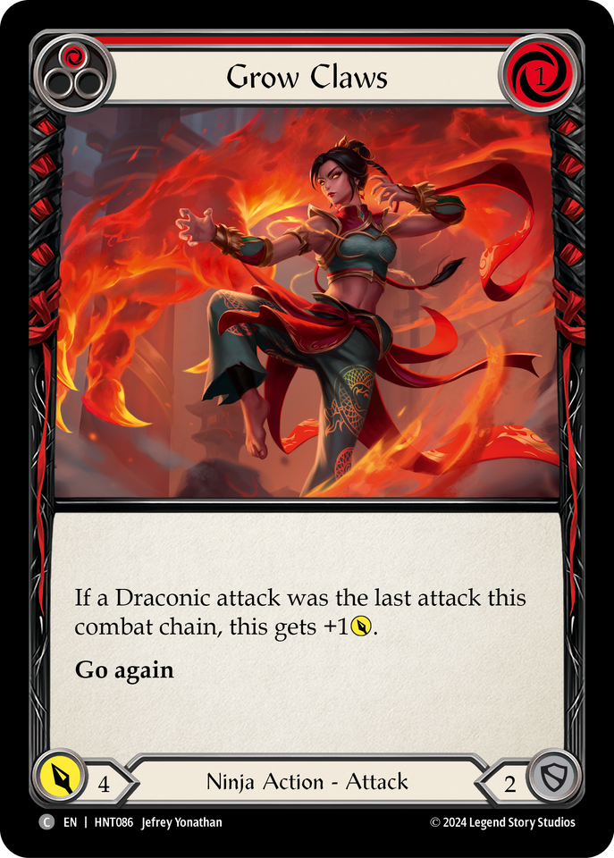 Grow Claws (Red) - The Hunted - Flesh & Blood TCG - FaB Foundry