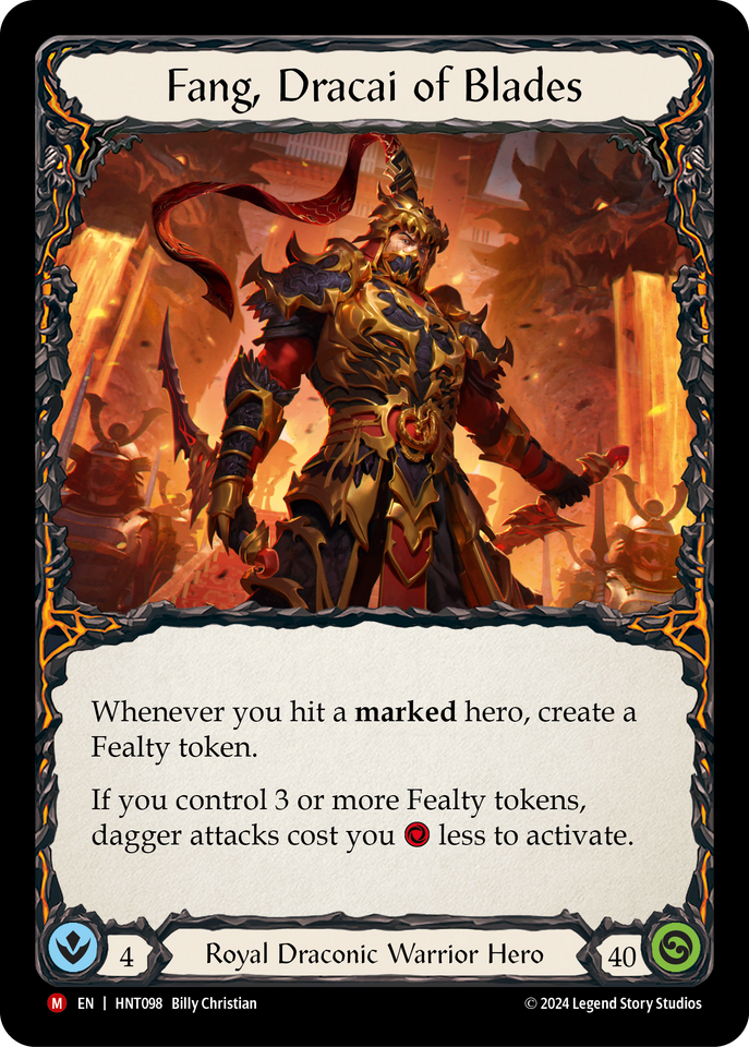 Fang, Dracai of Blades - The Hunted - Flesh & Blood TCG - FaB Foundry