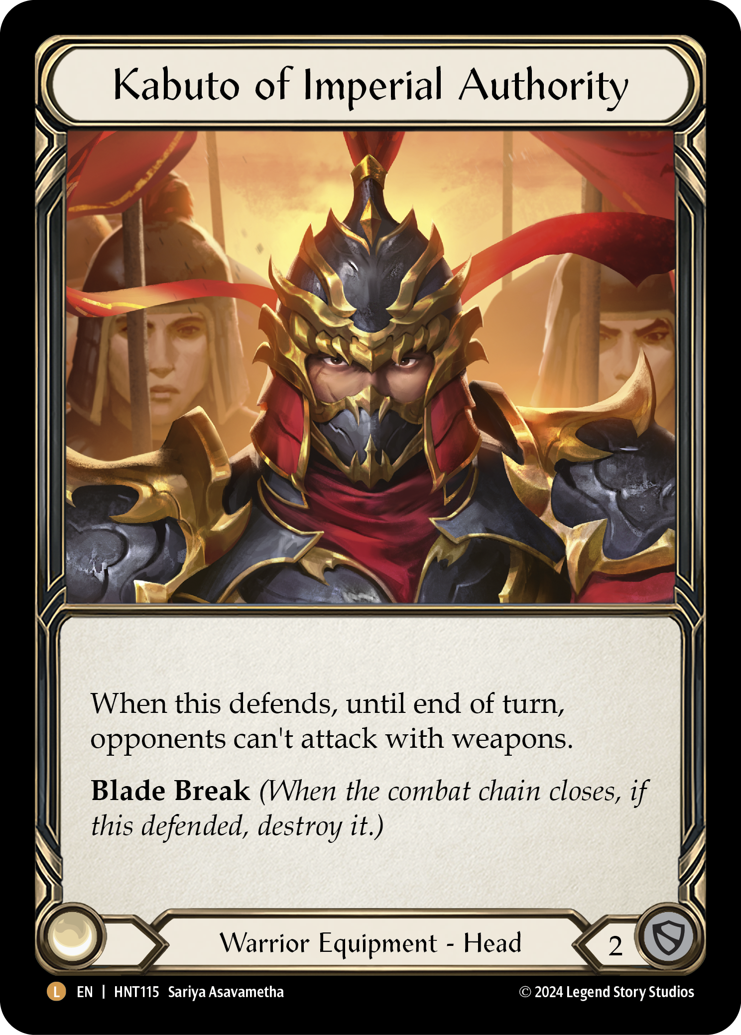 Kabuto of Imperial Authority - The Hunted - Flesh & Blood