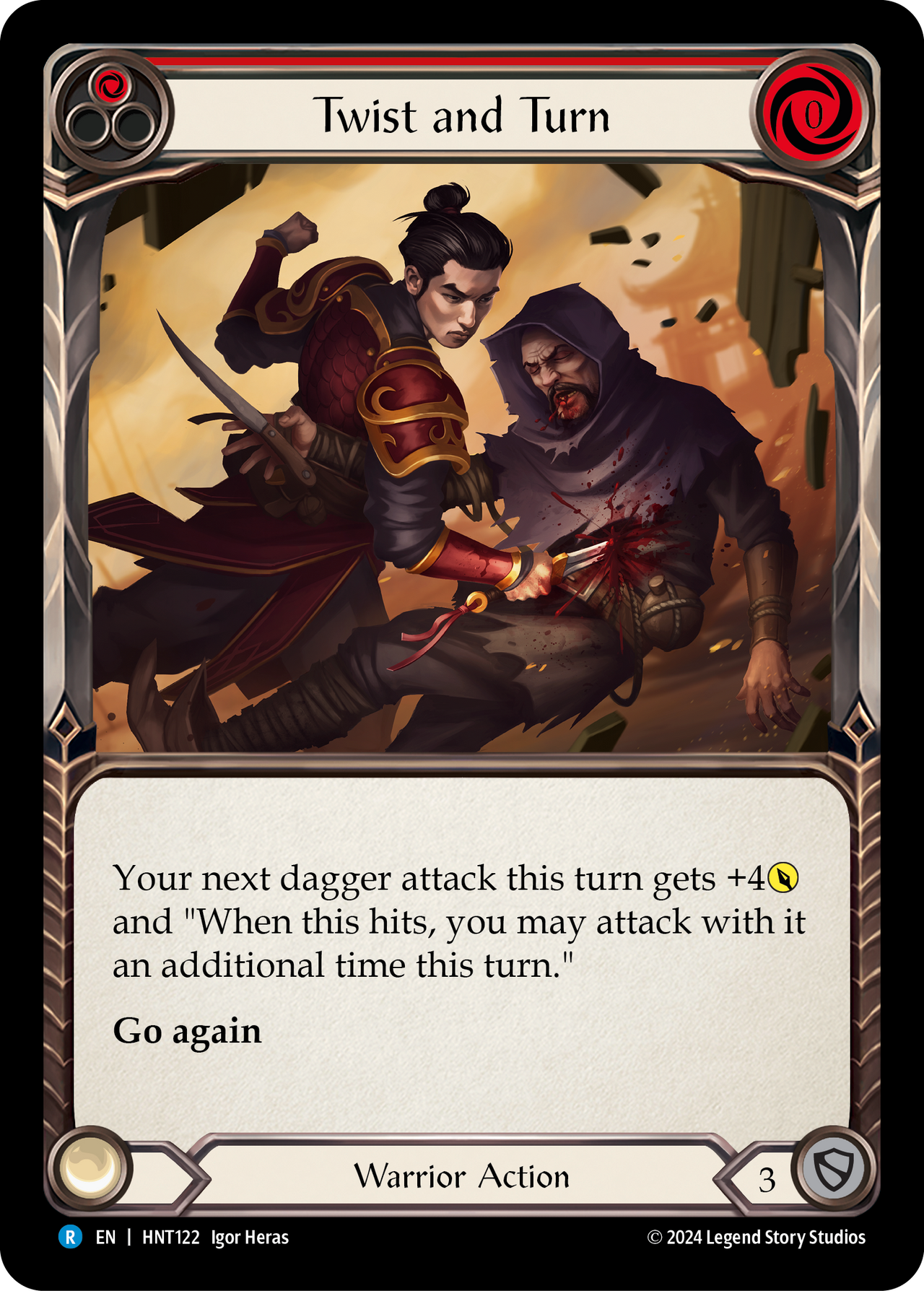 Twist and Turn (Red) - The Hunted - Flesh & Blood TCG - FaB Foundry Twist and Turn (Red) - The Hunted - Flesh & Blood TCG - FaB Foundry