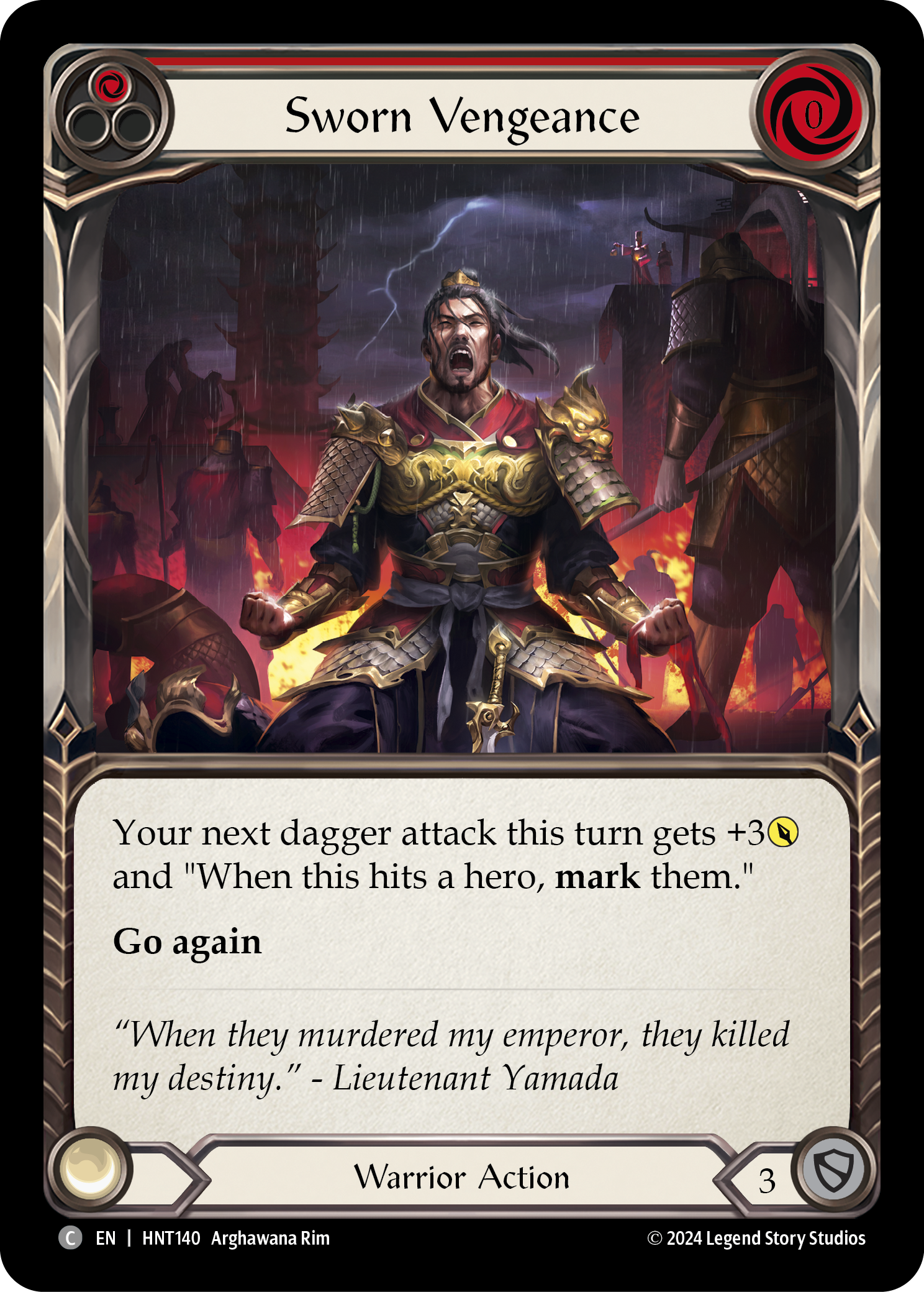 Sworn Vengeance (Red) - The Hunted - Flesh & Blood TCG - FaB Foundry