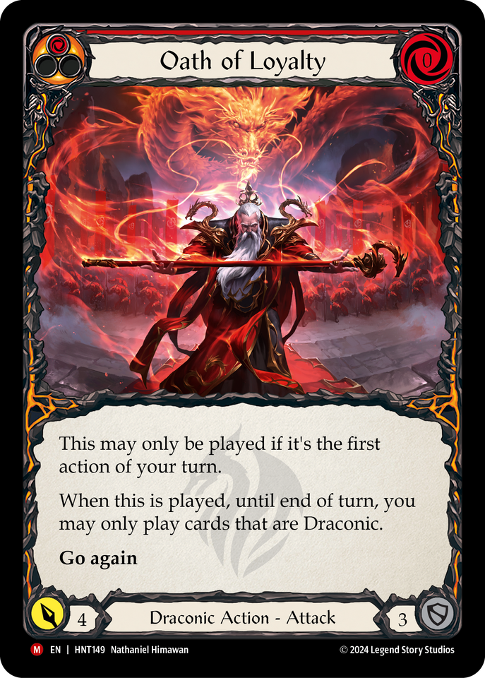 Oath of Loyalty - The Hunted - Flesh & Blood TCG - FaB Foundry