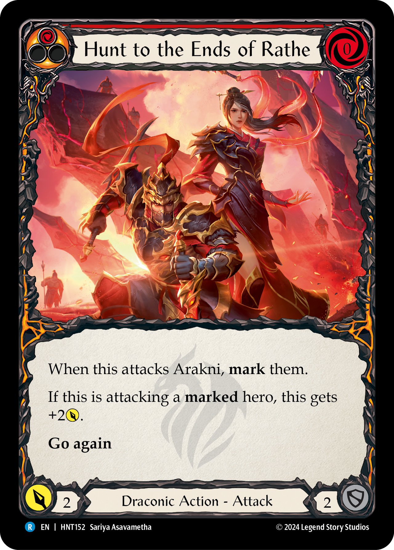 Hunt to the Ends of Rathe (Red) - The Hunted - Flesh & Blood TCG - FaB Foundry Hunt to the Ends of Rathe (Red) - The Hunted - Flesh & Blood TCG - FaB Foundry