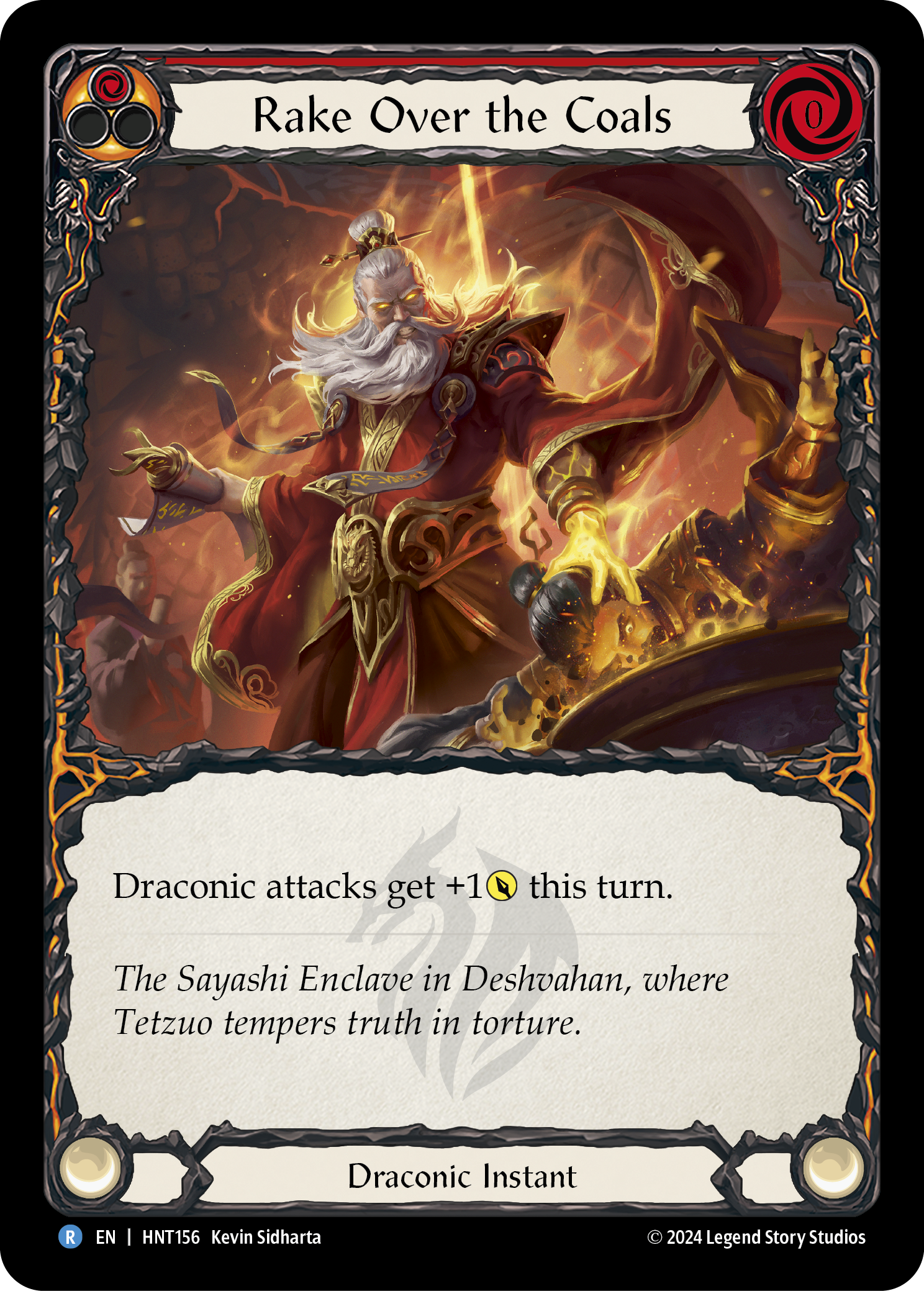 Rake Over the Coals (Red) - The Hunted - Flesh & Blood TCG - FaB