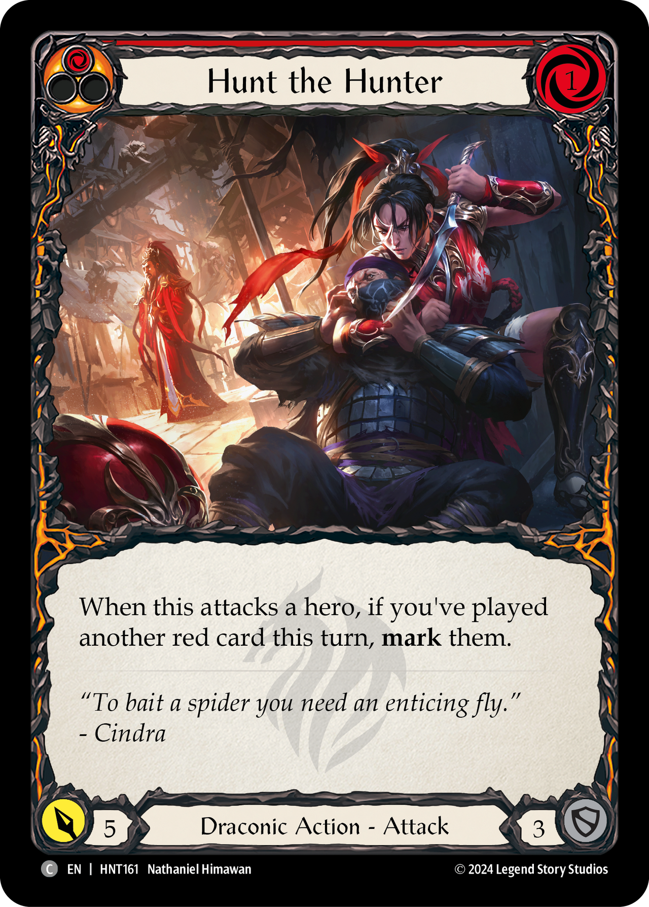 Hunt the Hunter (Red) - The Hunted - Flesh & Blood TCG - FaB Foundry Hunt the Hunter (Red) - The Hunted - Flesh & Blood TCG - FaB Foundry
