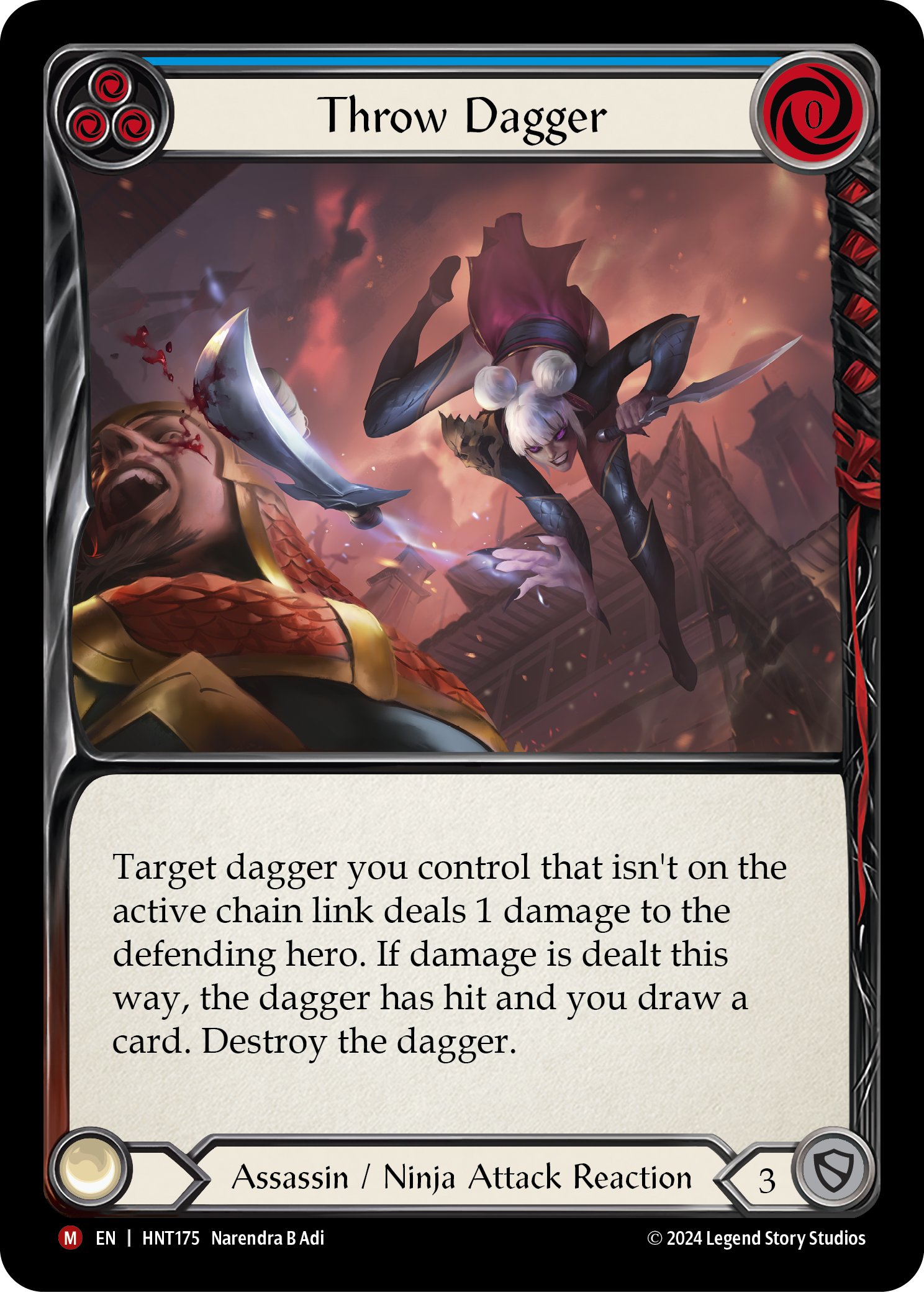 Throw Dagger - The Hunted - Flesh & Blood TCG